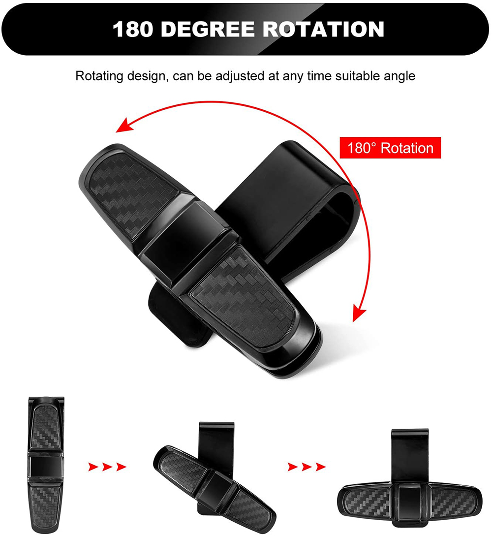 2 Stuks Auto Zonneklep Zonnebril Clip Auto Bril Houder Draagbare Ticket Card Klem ABS Brillen Case Auto Accessoires