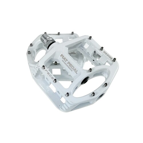 Pedales ultraligeros de aleación de magnesio para bicicleta de carretera, Pedal de rodamiento para ciclismo de montaña, Pie Grande, accesorios: white