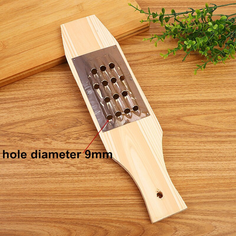 Râpe à carottes et fromage en bois pratique, coupe-légumes multifonction, trancheuse manuelle à mailles fines, outil de cuisine: 9mm
