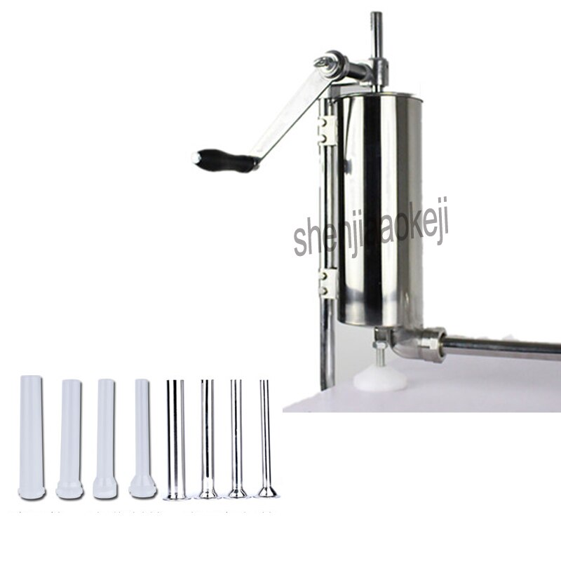 4L Thuis Rvs Verticale Worstvulap Handleiding worst maken machine Commerciële Worst vuller worst vulmachine