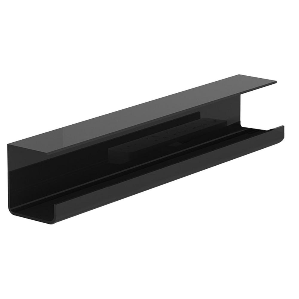 Unter Tisch Kabel Organizer unter Schreibtisch Kabel rinne Draht Organizer keine Sporn doppelseitiger Kleber verbreitert: Schwarz