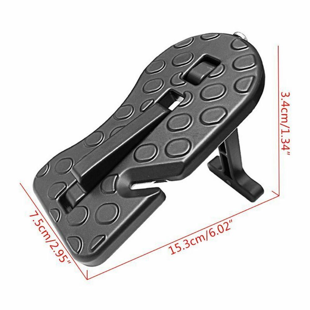 Hook Door Pedal Invisible Blade Safe Escape Safety Hammer With Bumper Black Aluminum Alloy Auto Parts