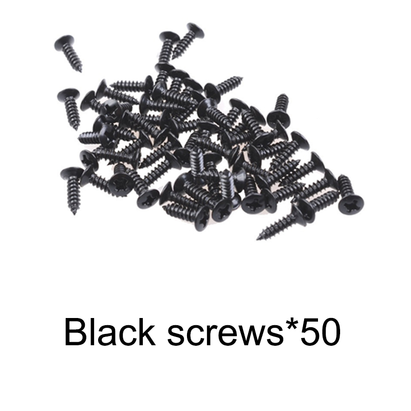 Elektrisk gitar bass beskyttelsesplate skruer 3*12mm beskyttelsesplate bakdeksel plate sokkelskruer med eske emballasje hy: Hvit