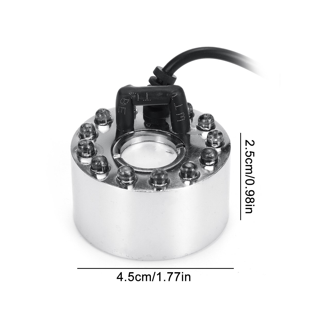 Ultrasonic Mist Maker 12 LED 24V Color Change Aquarium Air Humidifier Water Fountain Indoor Pond Fog Machine With Adapter