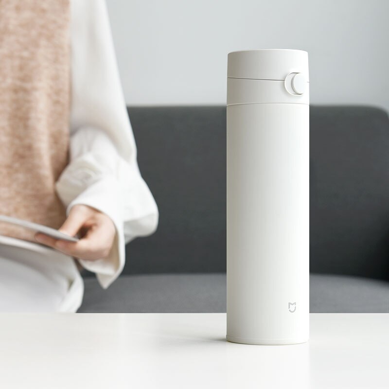 Xiaomi vesikuppi 2 sukupolven 480ml termospullo pitää lämpimänä/kylmä kuppi matka kannettava 316l ruostumaton teräs lukko yhdellä kädellä auki