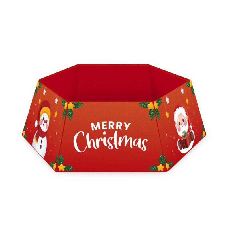 Christmas Tree Skirt Base Christmas Tree Collar Tree Base Cover Home Decoration Christmas Tree Decoration Diy Supplies: Style 002