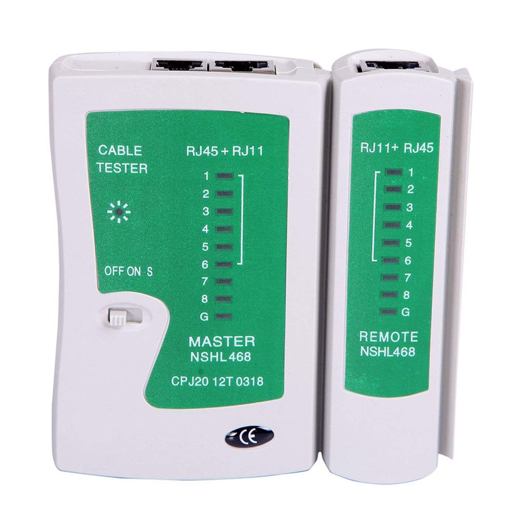 Nettverks lan kabeltester test  rj45 rj-11 kat 5 utp ethernet verktøy kat 5 6 e rj11 8p bærbar nettverks kabeltester