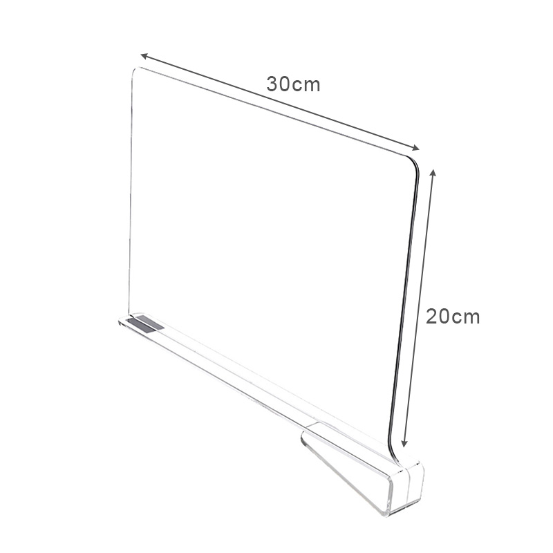 Schrank Trennwände Veranstalter klar Acryl Trennwand verstellbare Kleider schrank Regal Trennwand Kleidung klass ifi zierte Lagerung: Schwarz