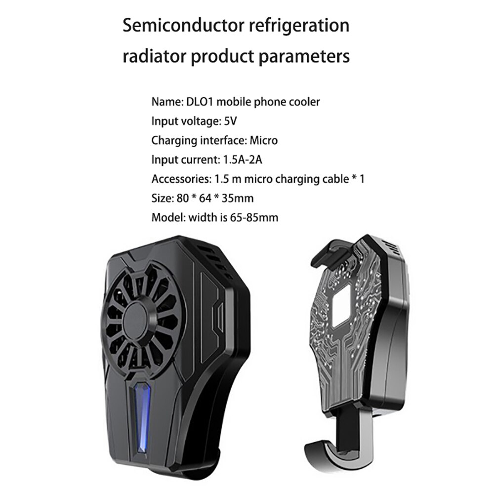 Mobile Phone NS Cooling Radiator Universal Game Pad Holder Stand Radiator Mute Fan Phone USB Rechargeable Cooler Semiconductor