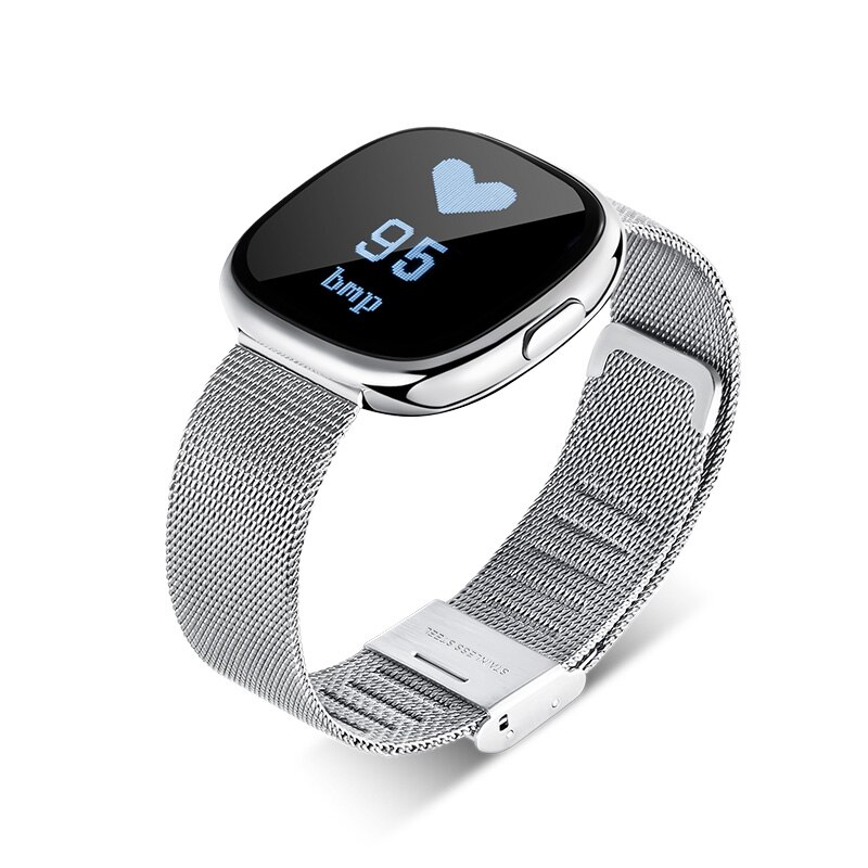 Smart Band Watch P2 Blood Pressure Heart Rate Monitor Smart Bracelet Pedometer Sleep Fitness Tracker for sport: Silver