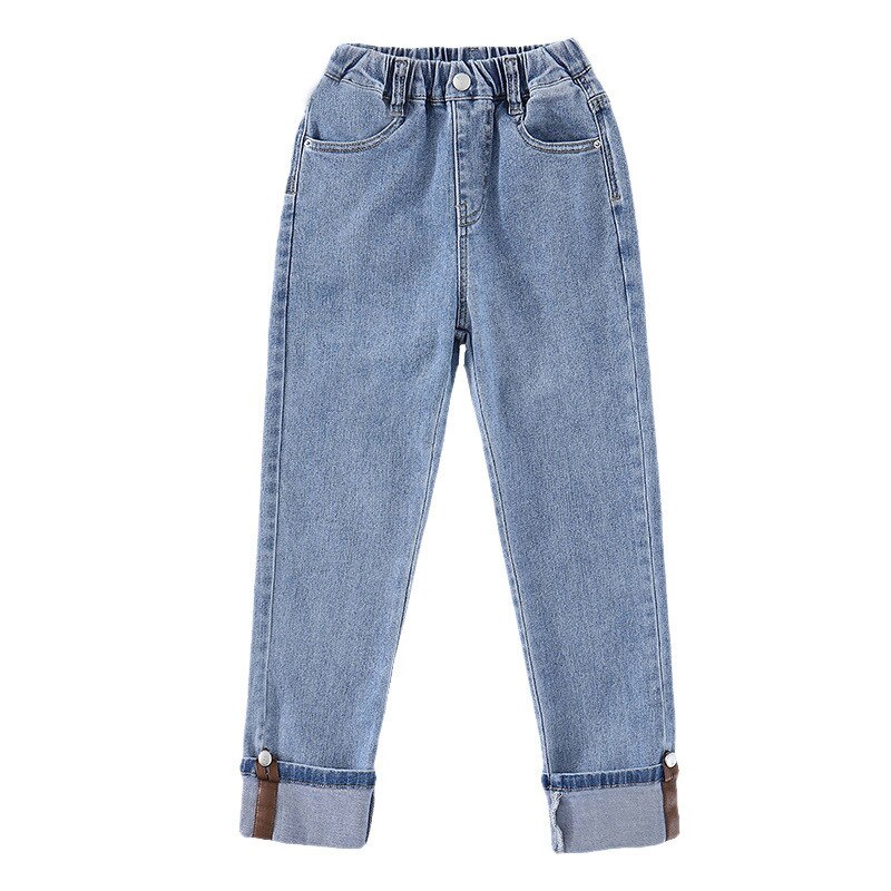 Jean fin en forme de cœur pour filles, pantalon d&#39;été pour enfants de 4, 6, 8, 10, 12, 13 ans