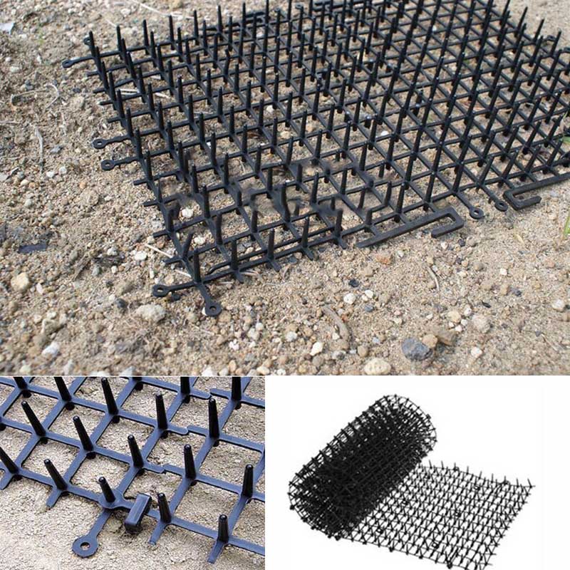 Garden Cat Scat Mats Anti-cat Prickle Strips Keep Cat Away Safe Plastic Spike 2m NDS