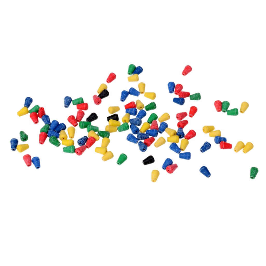 100pc Sea Fishing Beads Soft Rubber Rig Lure Making Beads Shock Buffer Beads: Cone