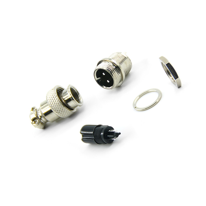 1Set GX12 Aviation Circular Connector 2 3 4 5 6 PIN Male + Female 12mm RS765 Circular Aviation Socket Plug Wire Panel Connector