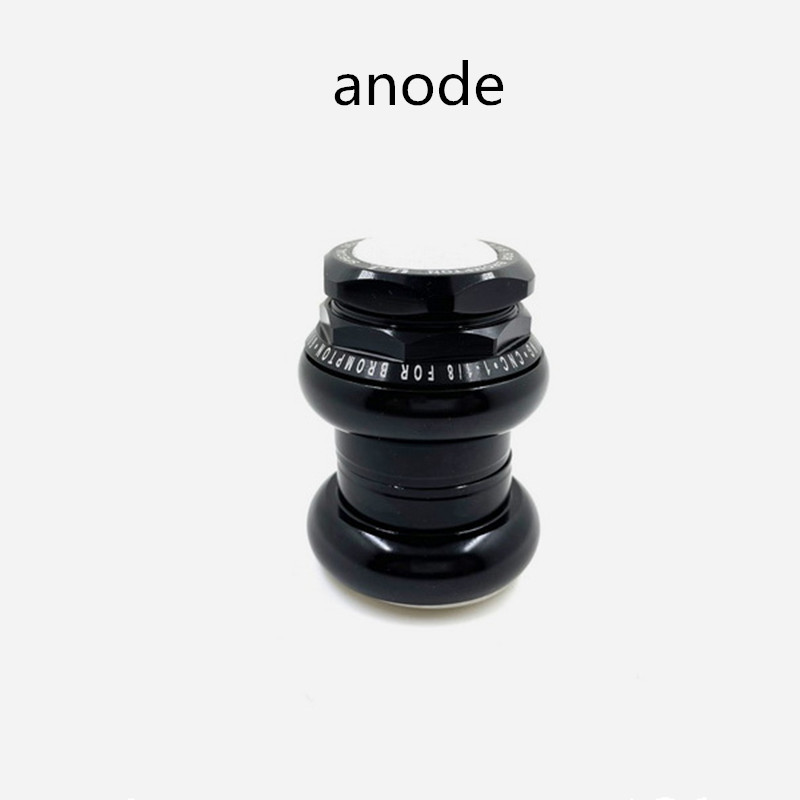 Union Jack – casque externe pour brompton, anodisé 1-1/8, 34mm, or, argent, rouge, noir: black