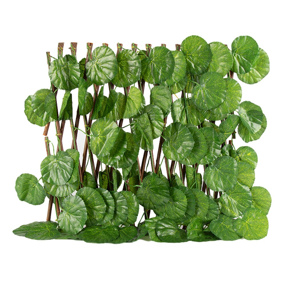 Kunstig plante ekspanderende espalier privatliv skærm balkon tilbagetrækkeligt hegn udendørs indendørs uv beskyttelse panel grønne vægge: 3 l