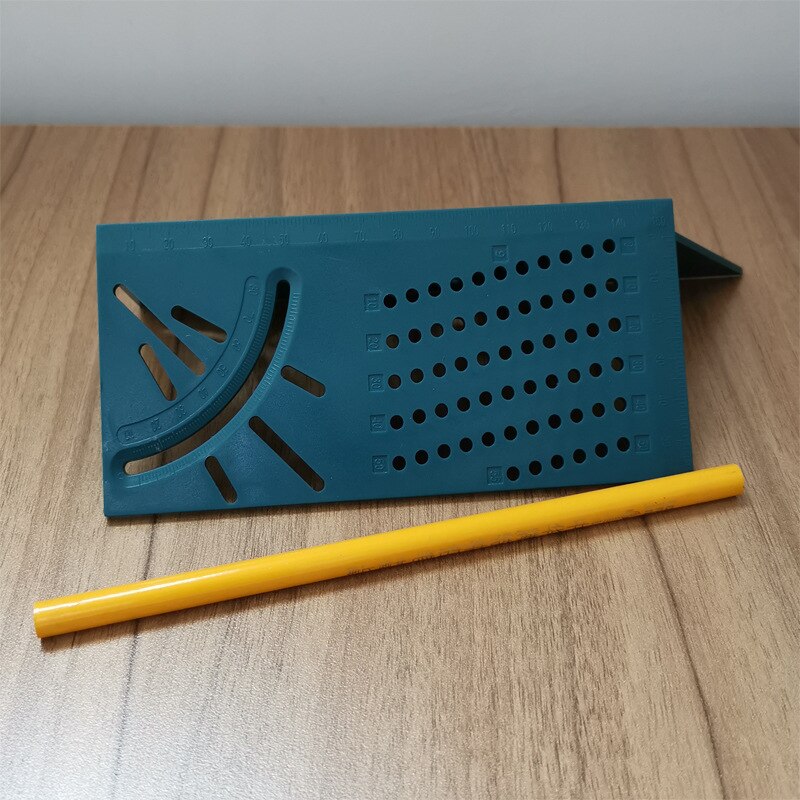 Woodworking Tools Multifunction Ruler 45 90 Degree Mitre Angle Measuring Gauge Square Size Aluminum Alloy Carpenter Measure Tool