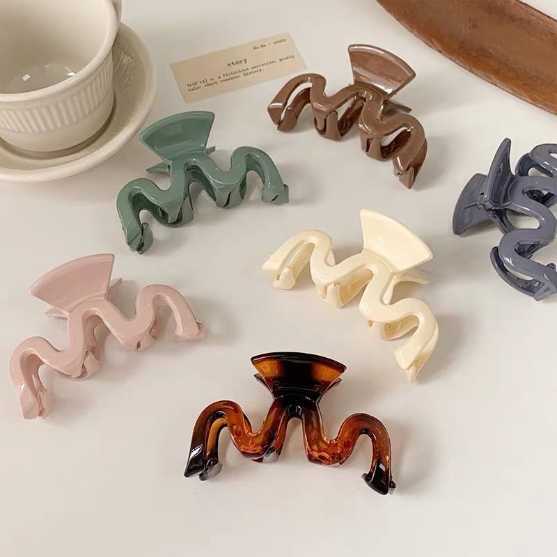 Effen Kleur Klauw Clip Grote Barrette Krab Haar Klauwen Bad Clip Paardenstaart Clip Voor Vrouwen Meisjes Haar Accessoires