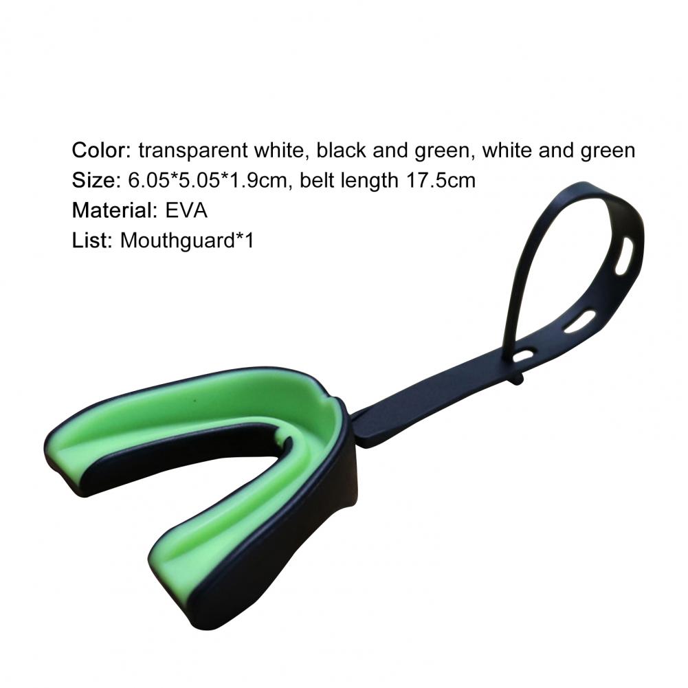 Guantoni da boxe respirazione libera boxe paramenti tutore senza odore protezione dei denti bretelle Sparring protezione della bocca per il calcio