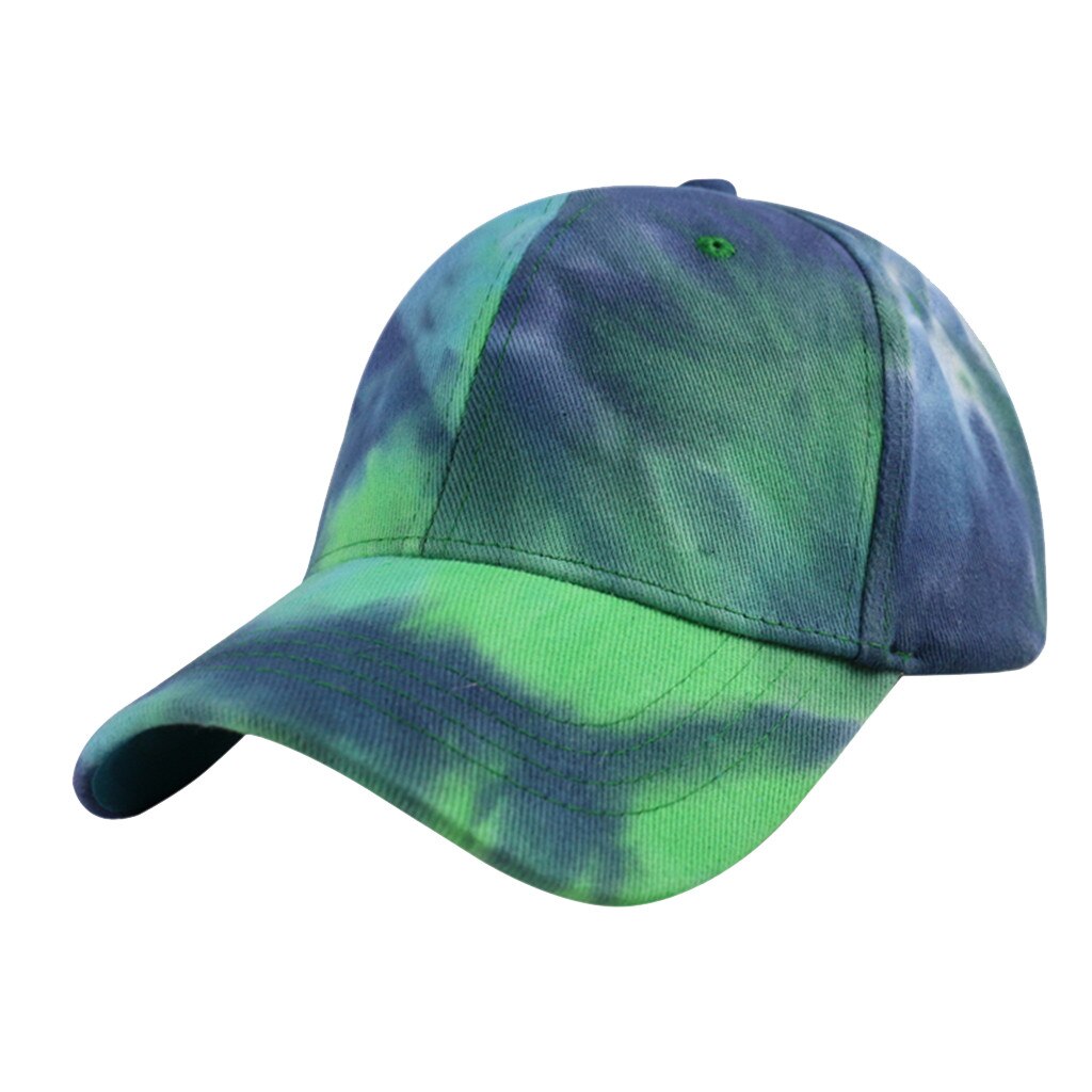 Tie-dye print cap tennis cap udendørs sport baseball tenis bomuld åndbar solskærm tennis caps hestehale cap: B