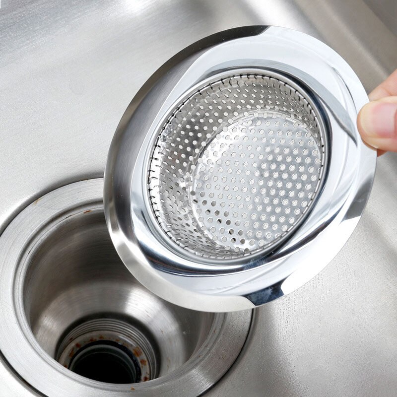 Stainless Steel Kitchen Sink Strainer Waste Plug Drain Stopper Filter Basket