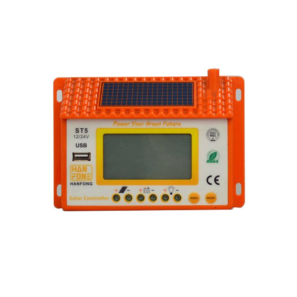 Solar Controller 12/220A Auto Solar Charge Controller USB charging Regulator Solar Power Controllers 12V or 24V Batteries