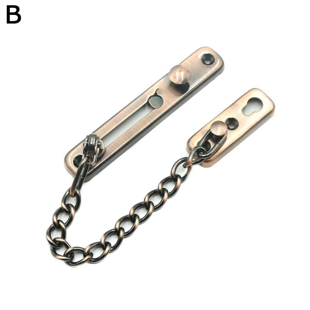 Verrou de sécurité à chaîne et boulons 1 pièce | Verrou coulissant de sécurité, verrou à boulon, chaîne d'armoire, verrou de porte Anti-vol, Hardwa Q5U2: Honggu