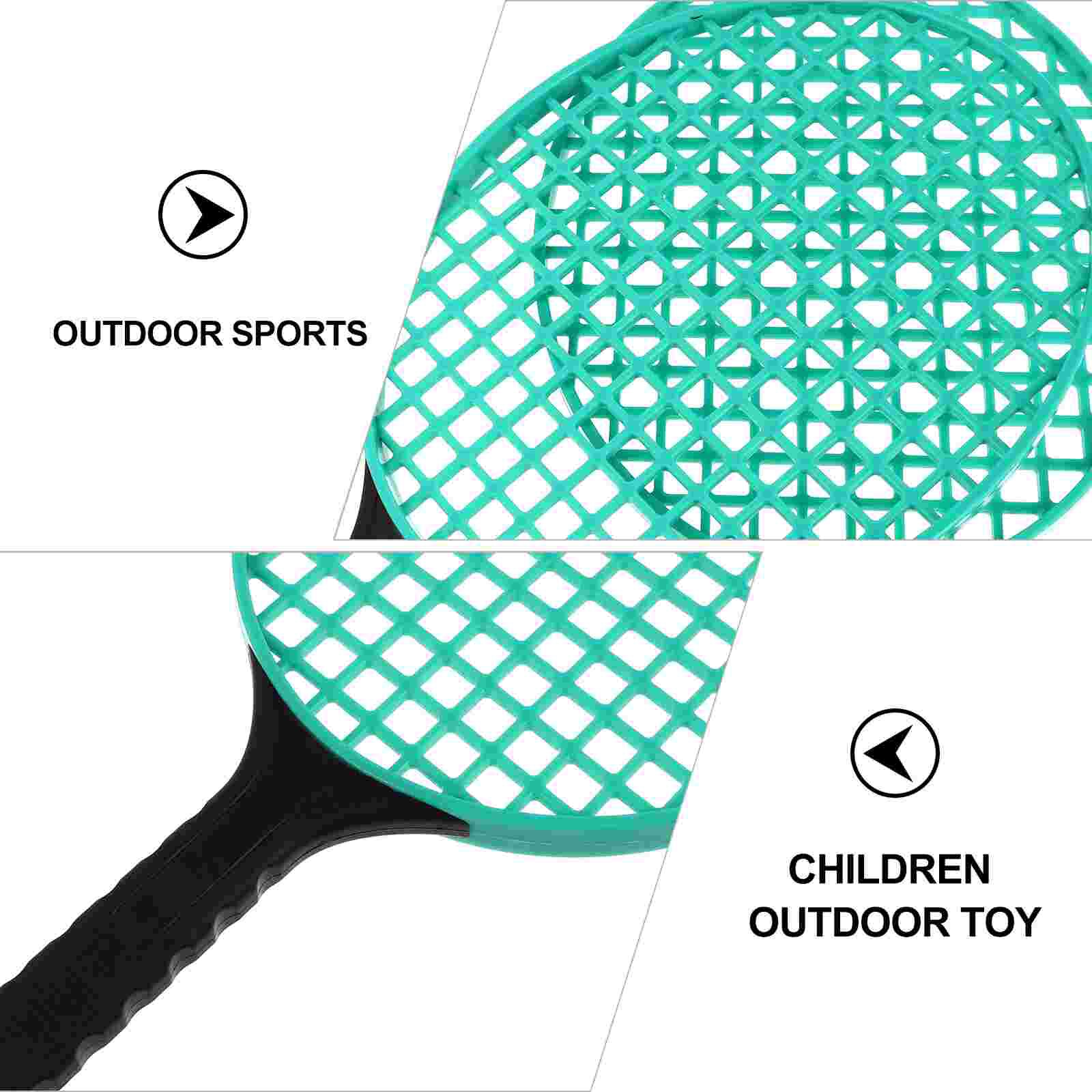 Racchette da Tennis per bambini 2 pezzi kit racchetta da Tennis in plastica per bambini all'aperto