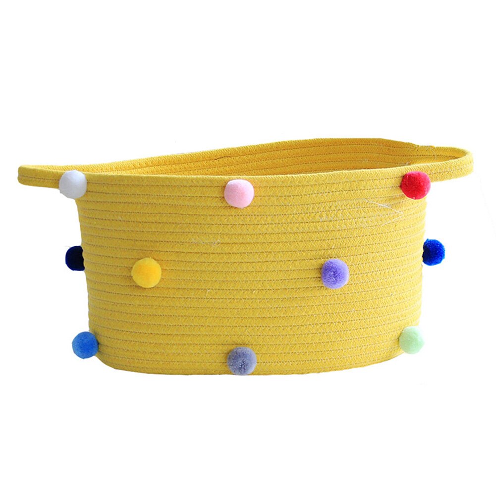 Rope Storage Baskets with Handles Durable Laundry Nursery Weaving Organizer large Dirty hamper H99F: Light Green