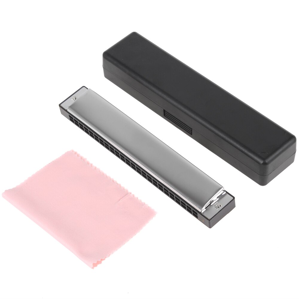 Armónica , instrumento Musical con 24 agujeros, 48 tonos, clave G/C