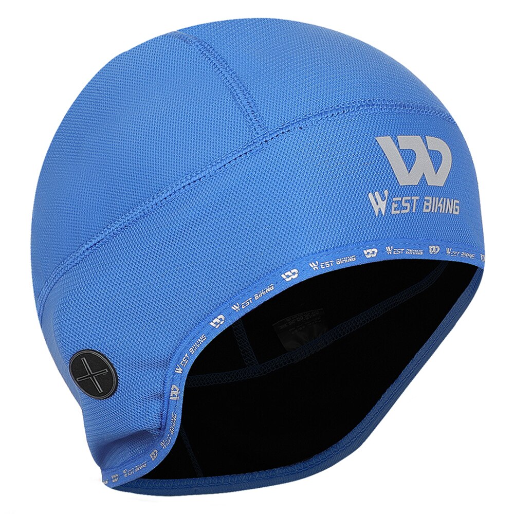 Winter Outdoor Fleece Beanie Warm Cap Helm Voering Winddicht Thermische Cap Voor Wandelen Paardrijden Klimmen Fietsen Schaatsen Running Hoed: Blauw