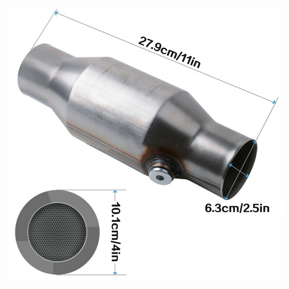 thumbnail image 2 of Geartronics 2.5" Universal Weld-On Catalytic Converter - Stainless Steel With Lifetime Warranty 2 of 6