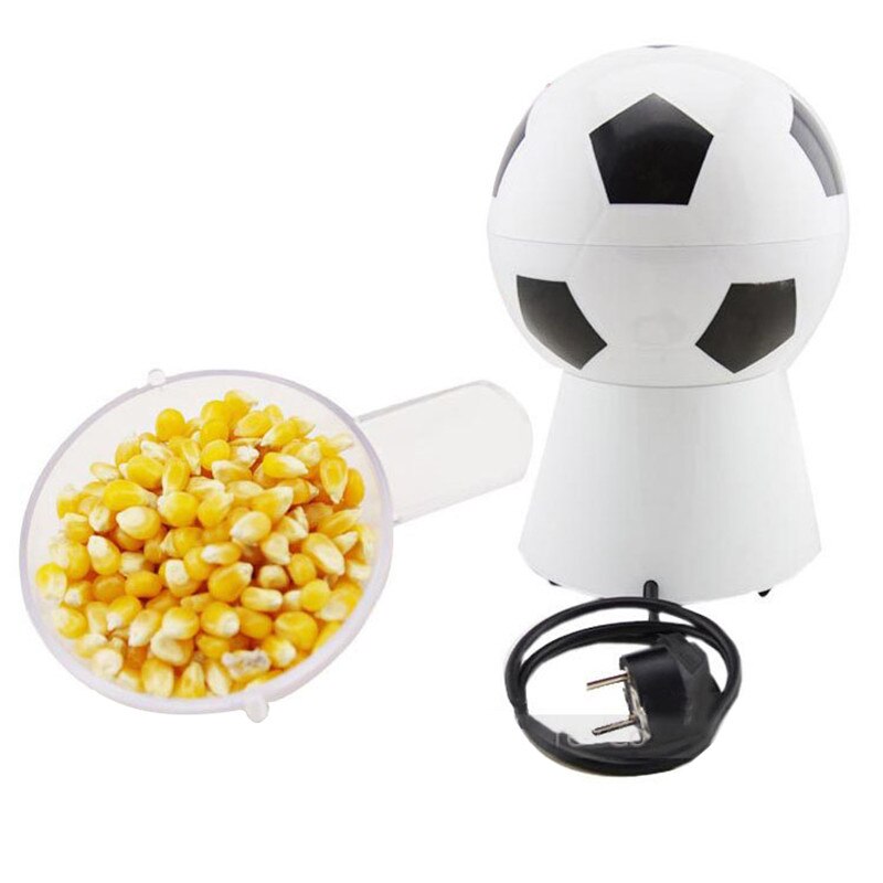 220V Football Popcorn Machine Mini Household Automatic Air DIY Popcorn Maker Machine Small Puffing Machine