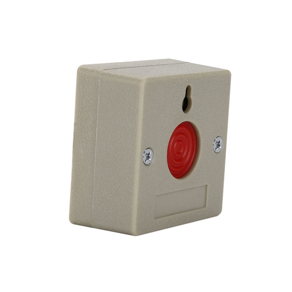 DC 24V Emergency Push Button Wired Safe Security Push Button Family Office Mini Emergency Alarm Panic Push Button