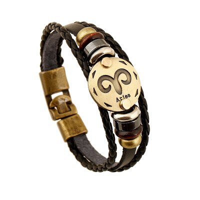 12 konstellationer horoskop armbånd stjernetegn sort silikone armbånd gummi til mænd kvinder par smykker