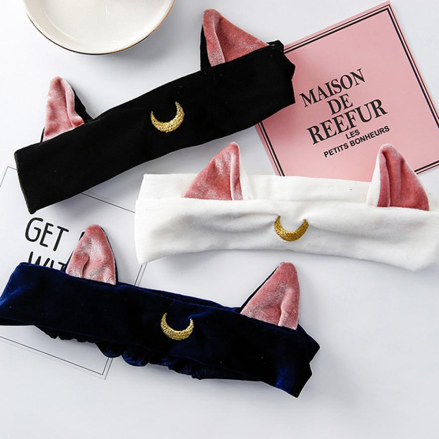 Cat Ears Hairband Head Band Party Headdress Hair Accessories Makeup Tools FE12