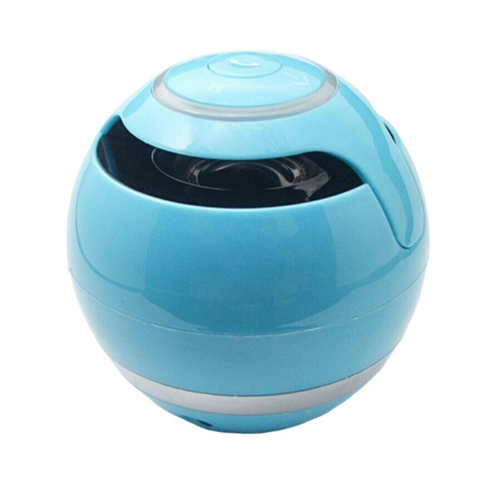Portable Column Wireless Bluetooth Speaker Ball Mini FM Sound Handfree For Mobile Mic MP3 Globe Phone PC TF Radio Audio Box G3I1: Blue