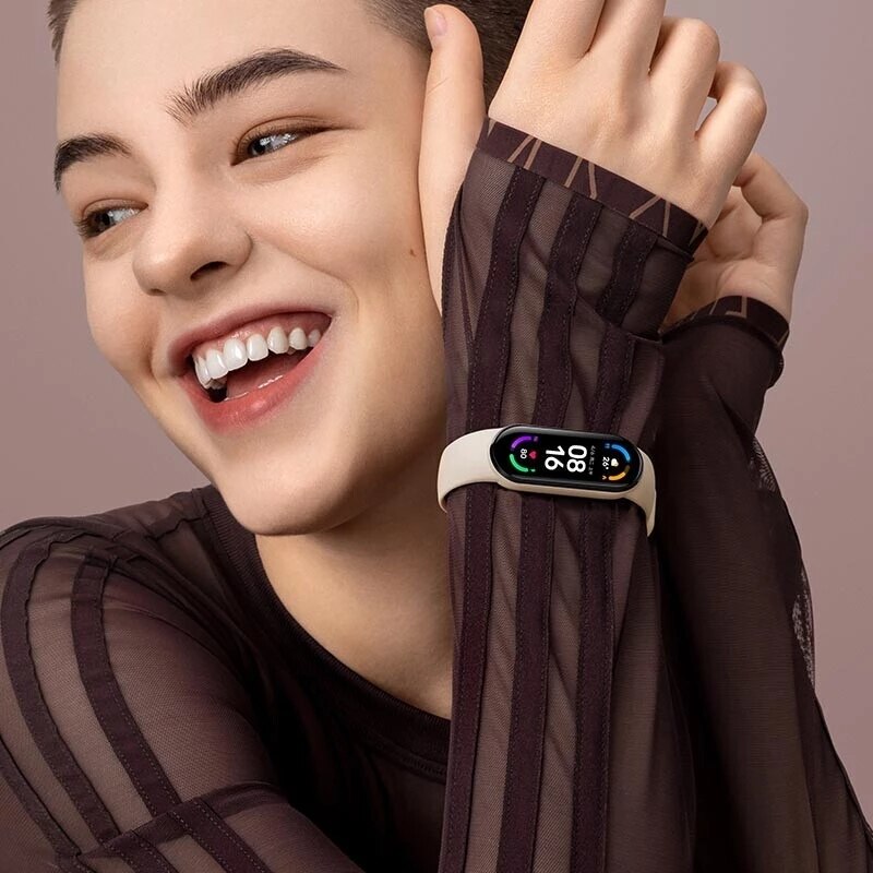 Global Version Xiaomi Mi Band 6 AMOLED Screen Blood Oxygen Fitness Traker Heart Rate 5ATM Waterproof Smart Band 5 Color Bracelet