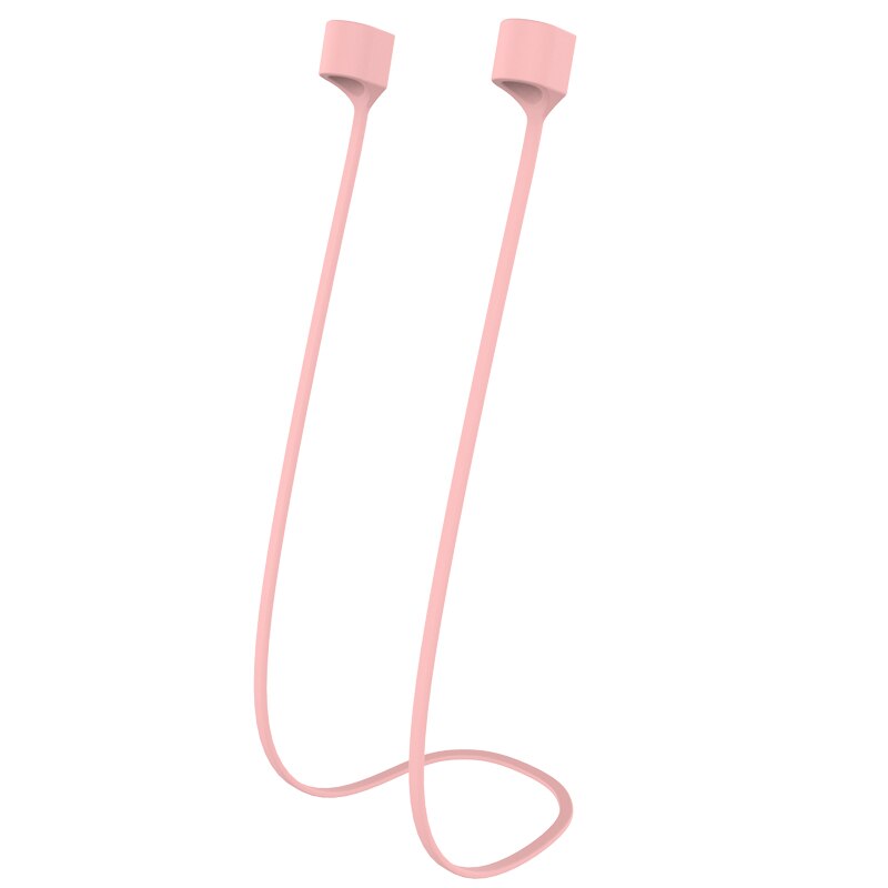 Magnetische Kopfhörer Gurt Für Airpods Profi Zubehör Weiche Silikon Anti-Verloren Seil Kopfhörer Schnur Kabel Für Airpods Schnur: Rosa
