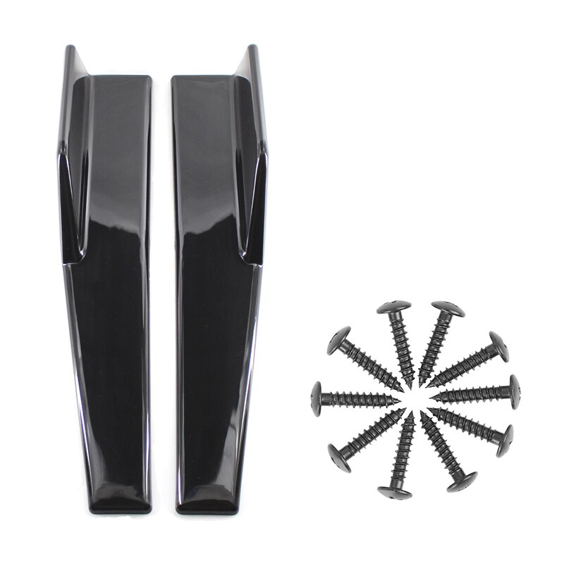 Zijskirts passen op universele voertuigen zwart 450mm exterieur zijlijn onderkant extensies splitter lip auto diffusers (glans zwart)
