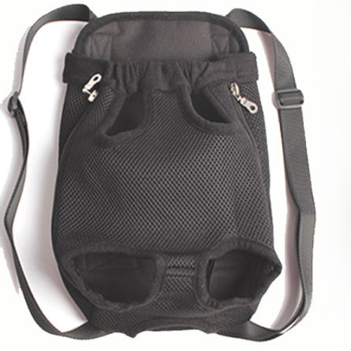Dog Cat Pets Backpack Hands-Free Pet Travel Bag Double Shoulder Mesh Breathable Pet Dog Carrier Backpack Pet Accessories: L / black