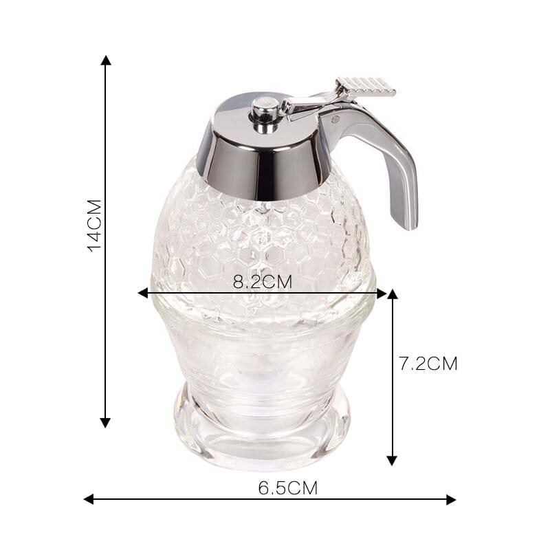 Praktyczne słoik na miód pojemnik na sok pszczoła dozownik kroplówki miód ściskać butelka sok syrop kubek dozownik kroplówki czajnik robić przechowywania