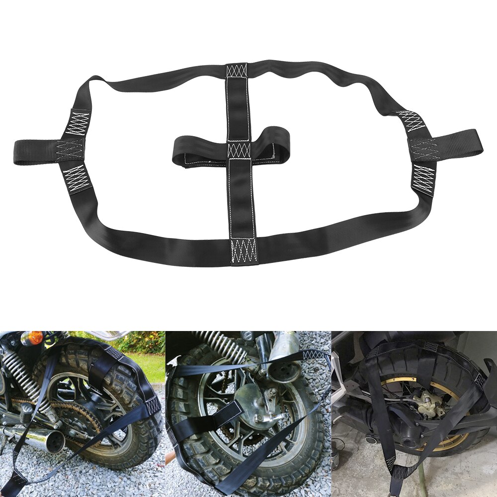 Universele Motorfiets Achterwiel Bevestiging Bevestiging Singels Riem Veilig Motor Transport Tie-Down Moto Accessoires