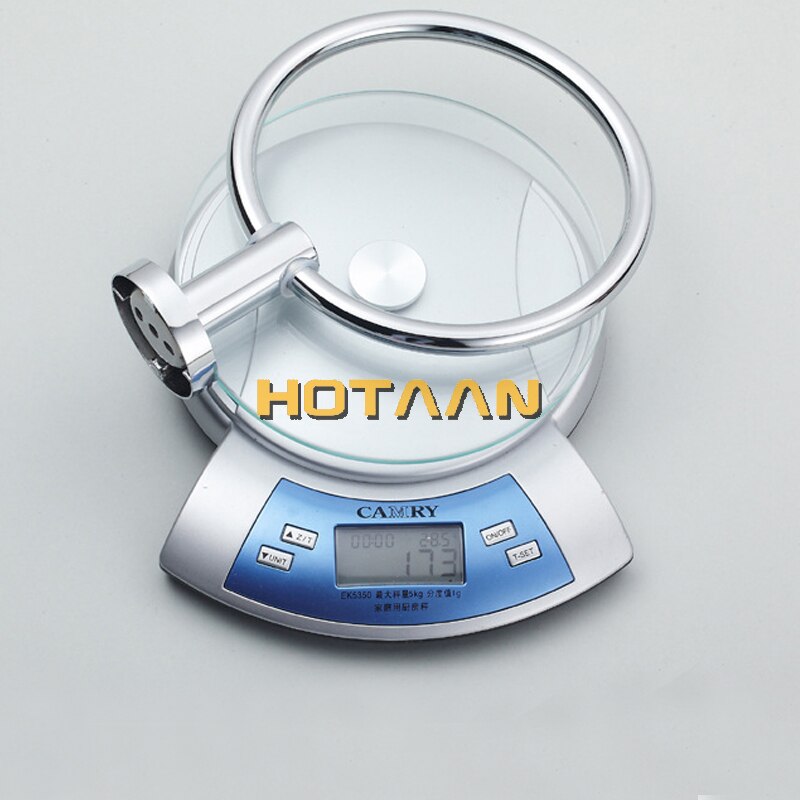 , , Badkamer Handdoekhouder, Rvs Muur Gemonteerde Ronde Handdoek Ringen, handdoekenrek, YT-10991