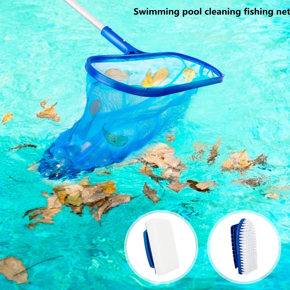 Swimming Pool Net Tool Shallow/Deep Water Adjustable Rake Pool Cleaning Net Equipment Home Outdoor Fishing Net Supplies