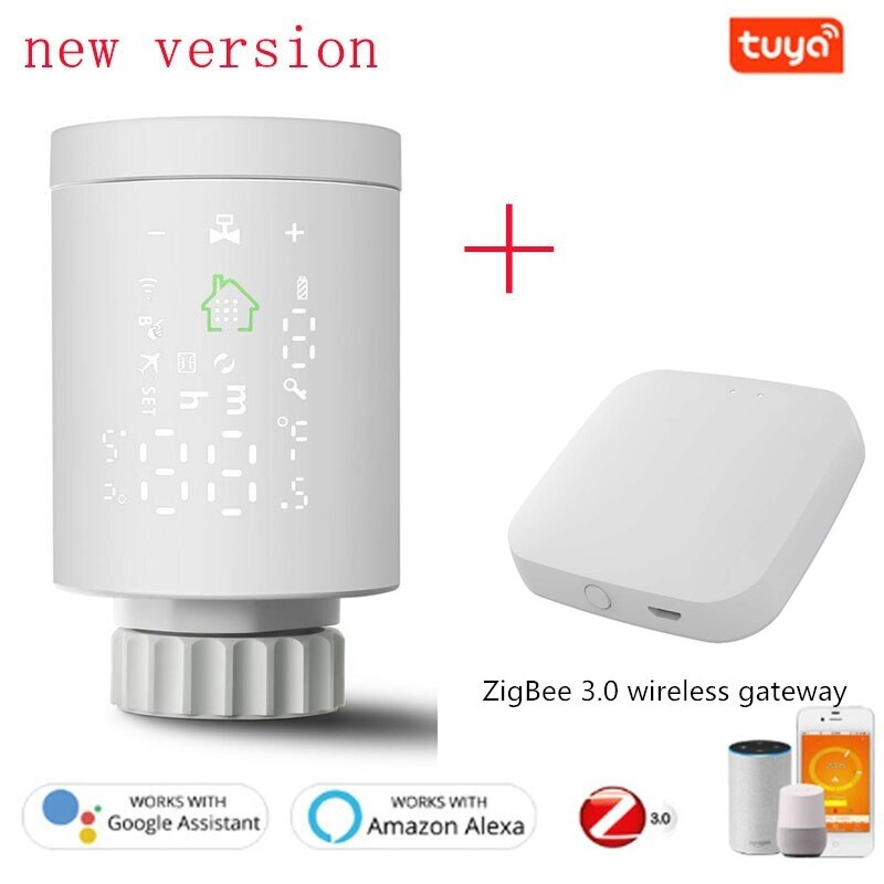 Tuya Zigbee3.0 Thermostat Valve Thermostatic Radiator Valve Controller Heater Temperature Voice Control With Alexa Google Home: option 1