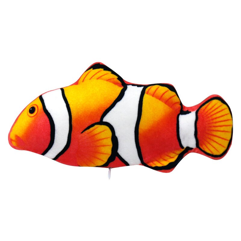 Kattleksak elektrisk viftande fisk rörlig fisk floppande fisk dansande fisk viftande simulering elektrisk för kattunge 30cm