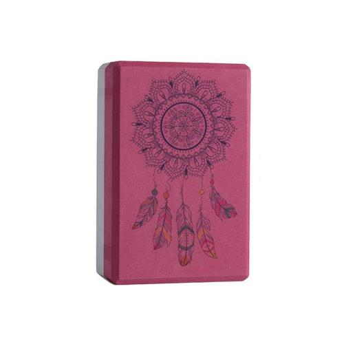 Dreamcatcher Gym Blocks Foam Brick EVA Yoga Brick Block Stretching Aid Pilates Exercise Fitness Tool Yoga Bolster Pillow: Red