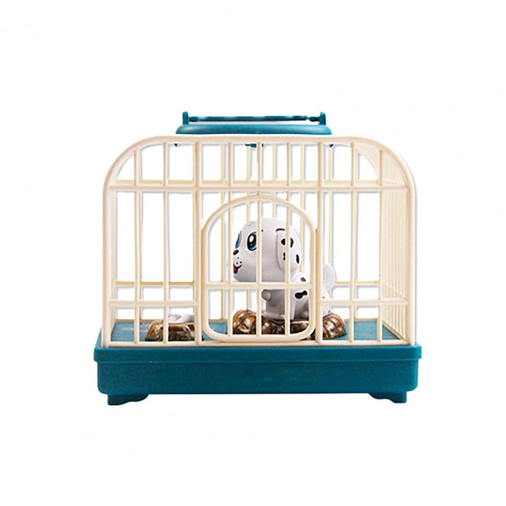 Elektroniczny placki przenośny trwały łatwy w czyszczeniu kontrola dźwięku klatka dla psa dla rozrywki: Niebieski