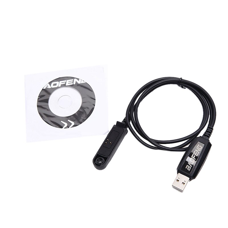 Practical USB Programming Cable Cord CD For Baofeng Walkie Talkie UV-9R Plus A58 Radio